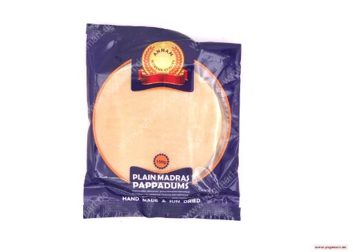 Bild von Annam Plain Papadam (4) 150g