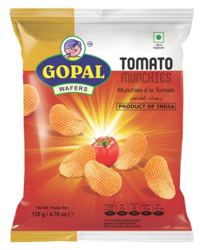 Bild von GOPAL WAFERS TOMATO MUNCHIES 135g