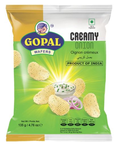 Bild von GOPAL WAFERS CREAMY ONION 135g